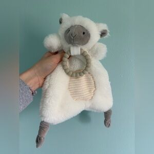 Plush Lamb Baby Lovey with Teether